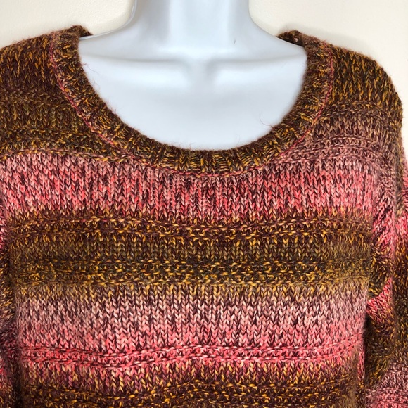 American Eagle Striped Cozy Fall Colors Sweater ⭐️ 5 for $25 - Picture 3 of 6